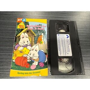 Springtime for Max & Ruby VHS Tape Kids Nick Jr 2005 Nickelodeon Cartoon RARE!